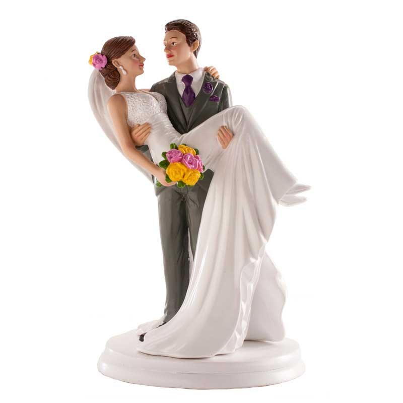 Sujet de mariage dans les bras 20 cm Sujet de mariage dans les bras 20 cm