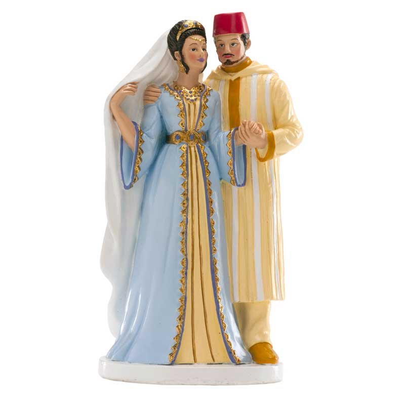 Sujet de mariage Oriental 18 cm Sujet de mariage Oriental 18 cm