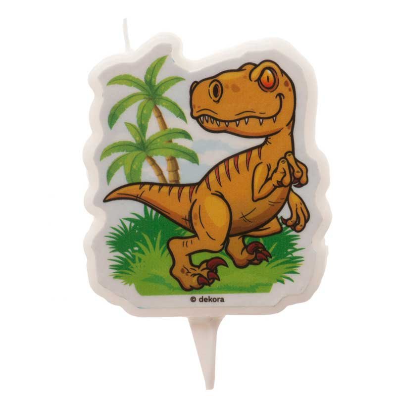 Bougie anniversaire dinosaure 7,5cm