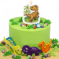 Bougie anniversaire dinosaure 7,5cm