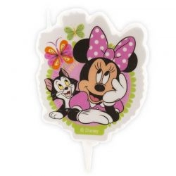 Bougie anniversaire 2d Minnie mouse 7,5cm Disney