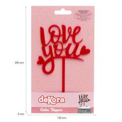 Cake Topper à gâteau I love you