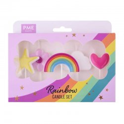 Bougie Rainbow Set/5 PME