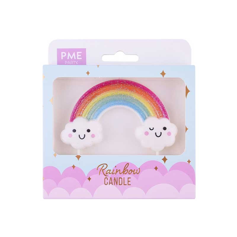 Bougie Paillettes Rainbow PME