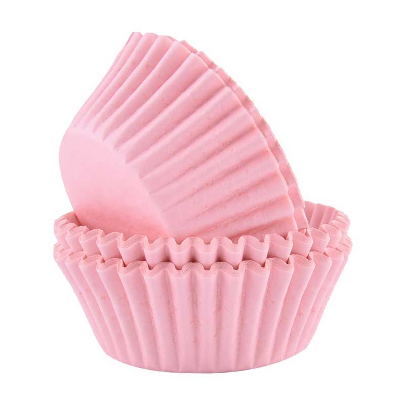 45 CAISSETTES CUPCAKE OR ROSE 4.8X3.2CM