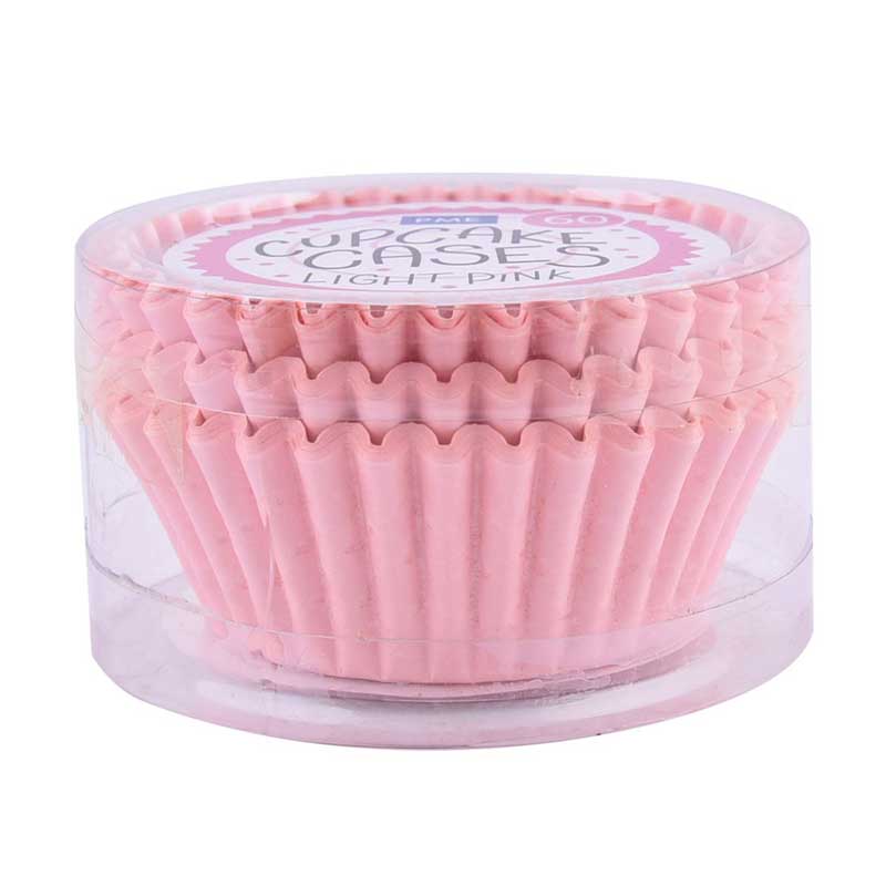 Caissette cupcake rose bébé métallisé pk/24 HoM à 3,65 €