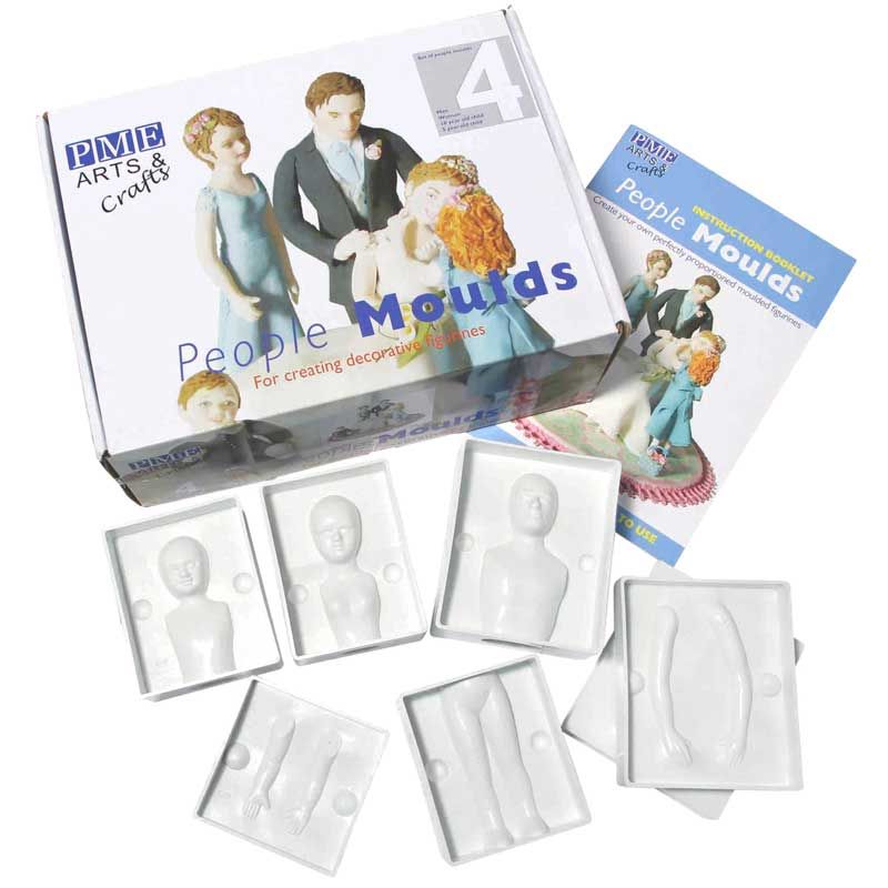 Moule à modelage femme set/6 PME Moule à modelage femme set/6 PME