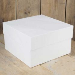 Boîte à Gâteaux Blanc 25x25x15cm FunCakes