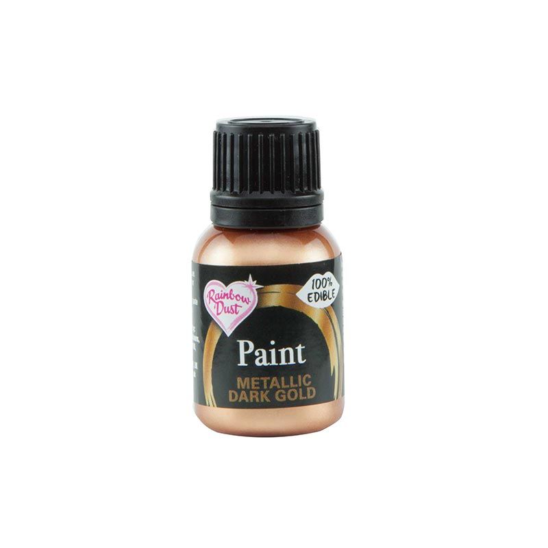 Peinture métallique Or Foncé 25ml Rainbow Dust Peinture métallique Or Foncé 25ml Rainbow Dust