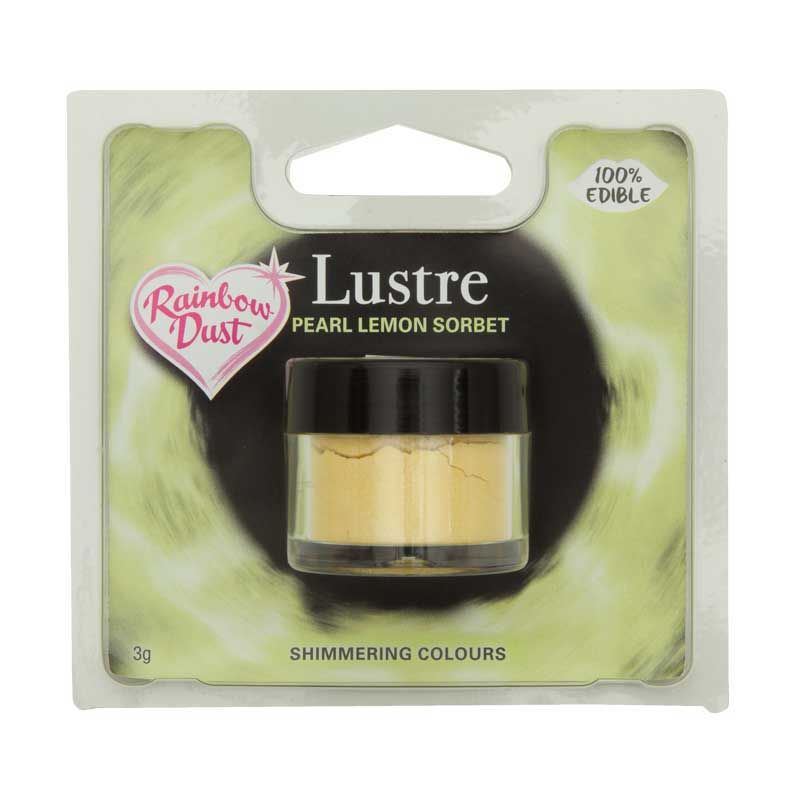 Soie alimentaire Sorbet Citron Perle Rainbow Dust Soie alimentaire Sorbet Citron Perle Rainbow Dust