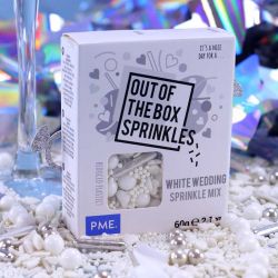 Sprinkles Mix Out of the Box 60g PME White Wedding