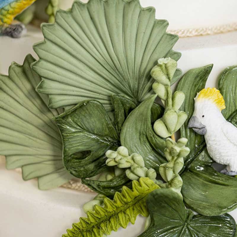 Moule Silicone Feuille Tropicale Palmier - Pour Chocolat, Fondant, Décoration Gâteaux - Réutilisable, Qualité Alimentaire - 12