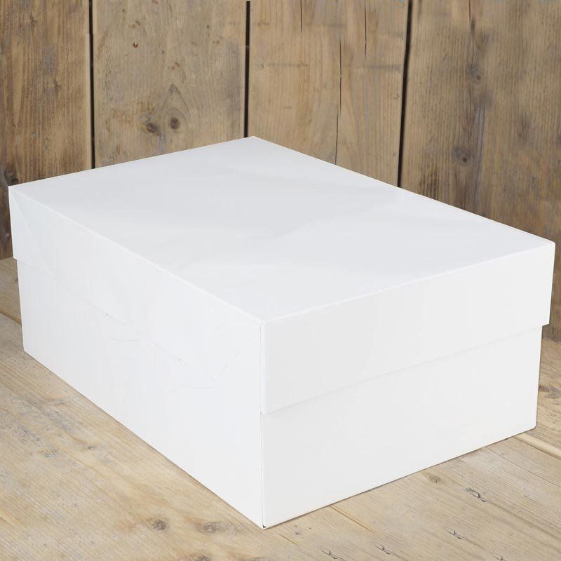 Boîte à Gâteaux Blanc Number Cake 40x30x15cm FunCakes