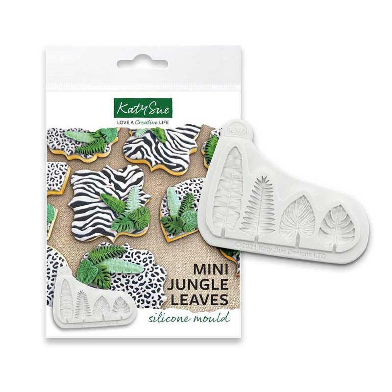 Moule Silicone Feuilles de la jungle Katy Sue Moule Silicone Feuilles de la jungle Katy Sue