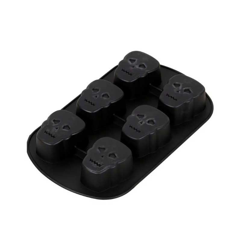 Sliner Lot De 12 Moules En Silicone En Forme De Tête De Mort