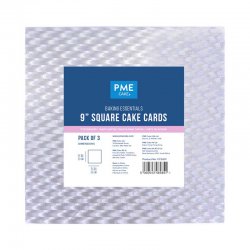 Plateau de présentation carré fin PME lot de 3 tailles 228mm / 9”