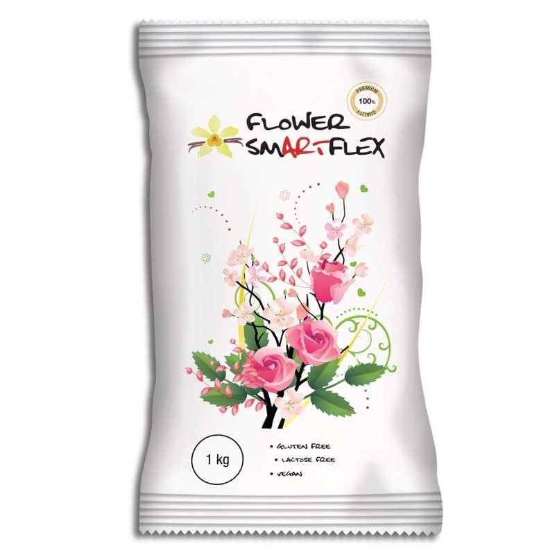 Pâte à fleur de modelage blanche 1Kg Smartflex