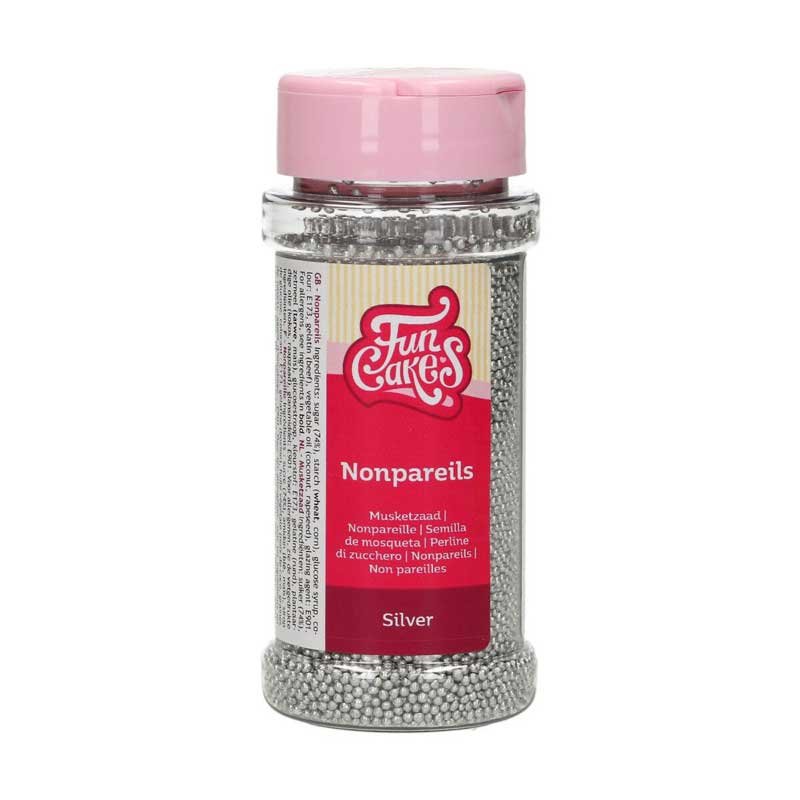 Perle de Sucre Nonpareils Argent 80gr FunCakes