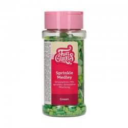 Sprinkle Medley Paillettes verte 65g FunCakes