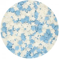 Sprinkles étoiles Bleu et Blanc 55g FunCakes