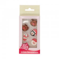 Décorations Sucrées 3D Figurines Pingouins FunCakes