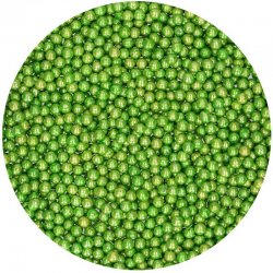 Perles Moyennes Vert Métalisée 80g FunCakes