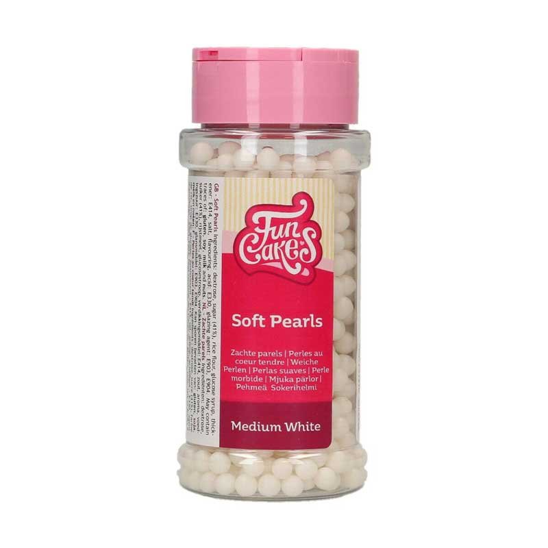 Perles en Sucre Blanc Moyenne 80g FunCakes