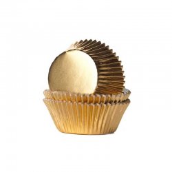 Caissette cupcake feuille d'or House of Marie