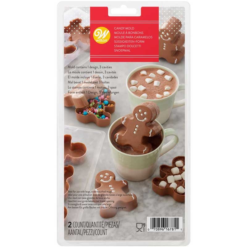 Moule 3D Chocolat Chaud Pain d'épices noël Wilton