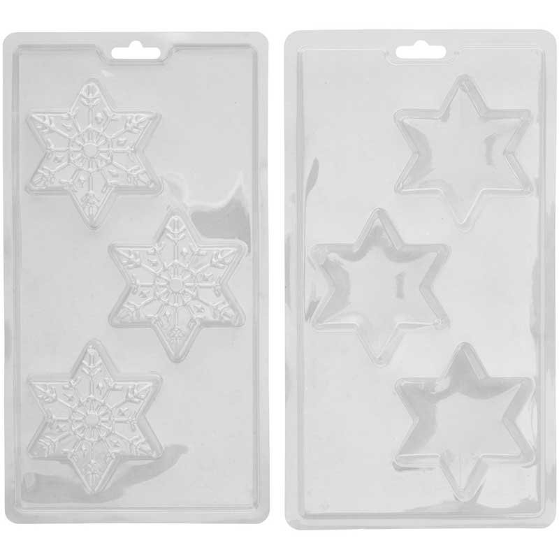 Lot De 2 Moules En Silicone En Forme De Flocon De Neige Enlace Par Le Pere Noel~p156909149
