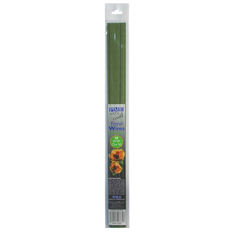 Tiges florales Vert foncé Taille 28 verte Tiges florales Vert foncé Taille 28 verte
