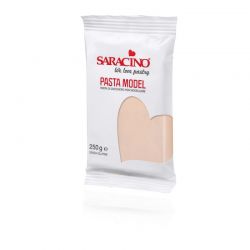 Pâte à sucre modelage 250g Saracino couleurs Rose Beige