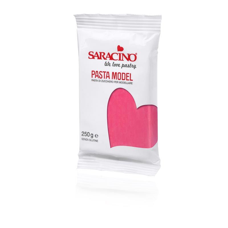 Pâte à sucre modelage 250g Saracino couleurs Fuchsia Pâte à sucre modelage 250g Saracino couleurs Fuchsia