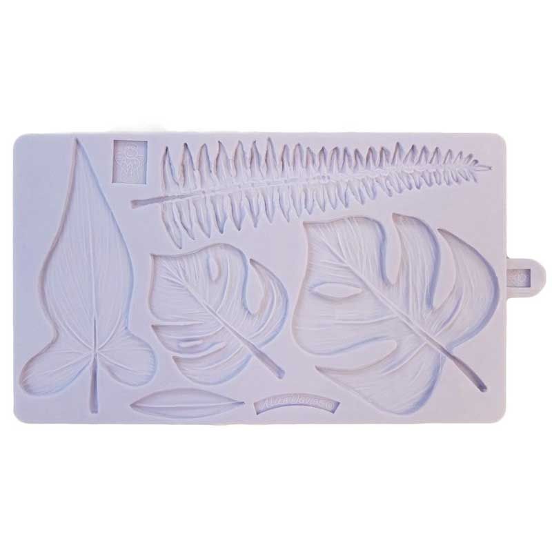 Moule en Silicone Feuilles tropicales Karen Davies Moule en Silicone Feuilles tropicales Karen Davies