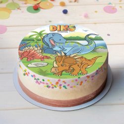 Disque Azyme pour gâteau Dinosaure