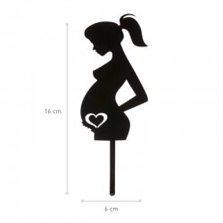 Cake Topper à gâteau Femme enceinte