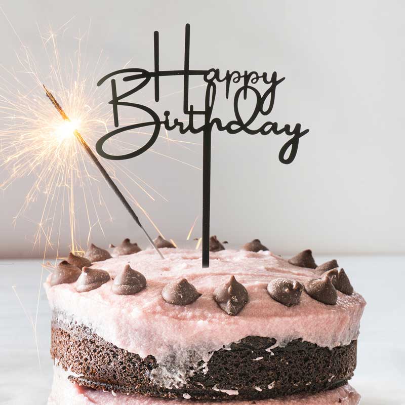 Décoration de gâteau Happy Birthday - Cake Topper