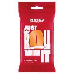 Pâte à sucre de couverture 250gr Renshaw couleurs Orange