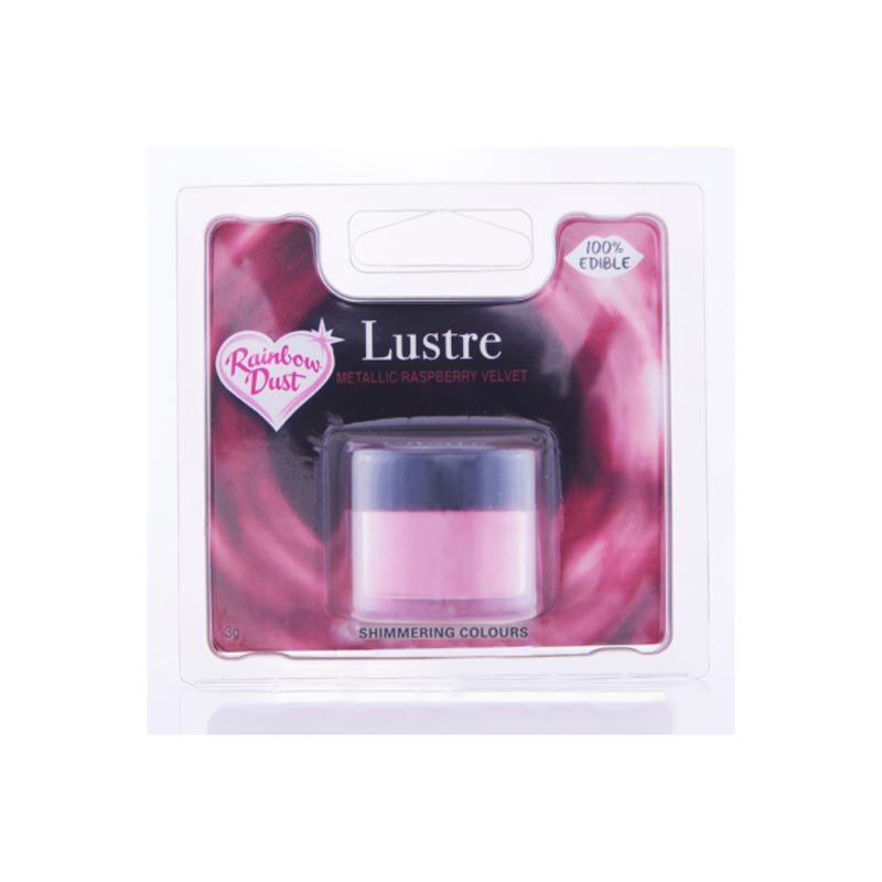 Poudre Lustre métallique Rainbow Dust couleurs velours framboise