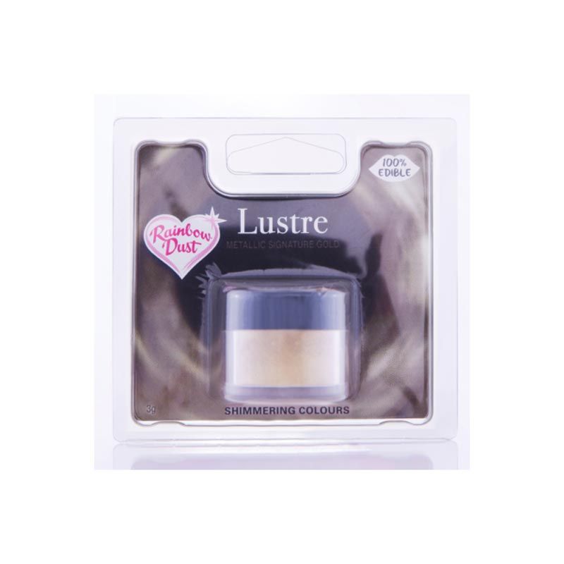 Poudre Lustre métallique Rainbow Dust couleurs Or signature Poudre Lustre métallique Rainbow Dust couleurs Or signature