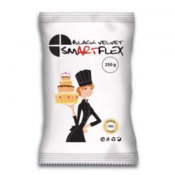 Pâte à sucre Velours 250g Smartflex couleurs noir