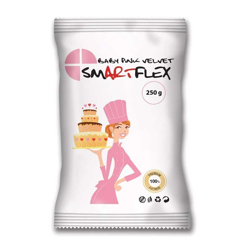 Pâte à sucre Velours 250g Smartflex couleurs Rose bébé