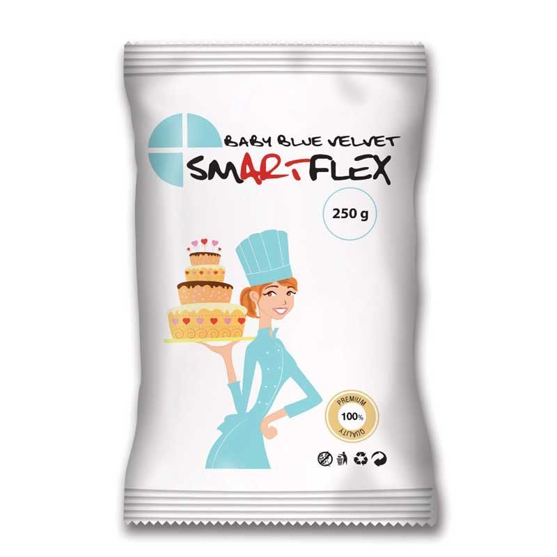 Pâte à sucre Velours 250g Smartflex couleurs Bleu bébé