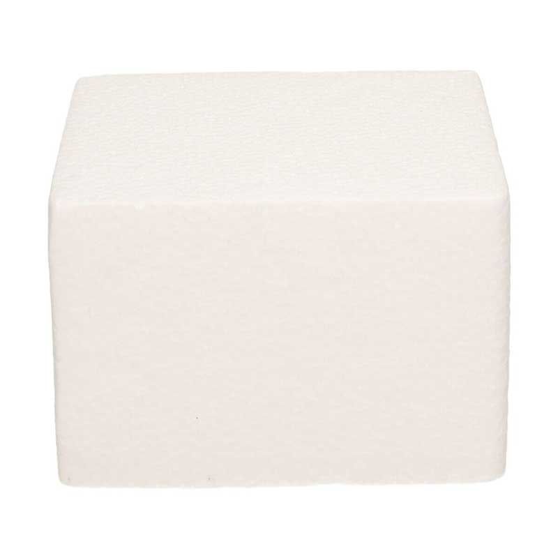 Dummy carré support polystyrène taille 10x10x7cm de hauteur Dummy carré support polystyrène taille 10x10x7cm de hauteur
