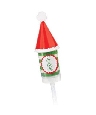 Treat Pops Étiquettes et Chapeau du père noël pk/6 Wilton