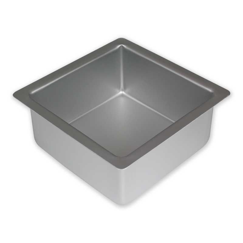 Moule carré en métal hauteur 7,5 cm, côté 10 cm