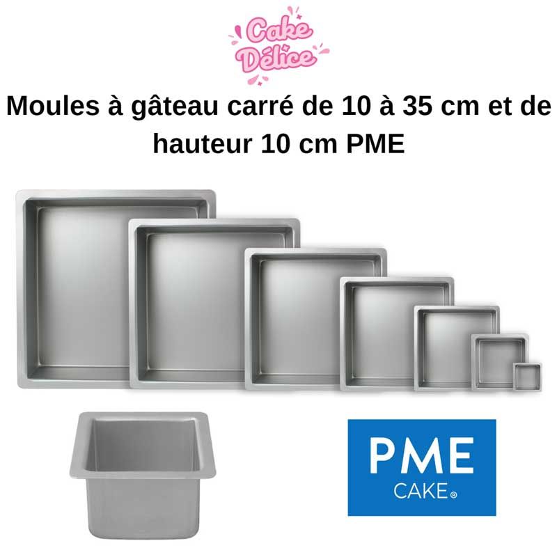 Moules à gâteau carré de 10 à 35 cm et de hauteur 10 cm PME à 10,99 €