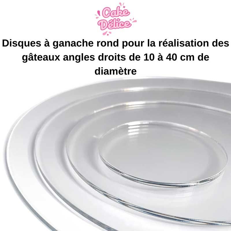 Ensemble de disques de gâteau rond acrylique Maroc