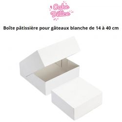 Boîtes à gâteau disponibles en plusieurs tailles et hauteurs