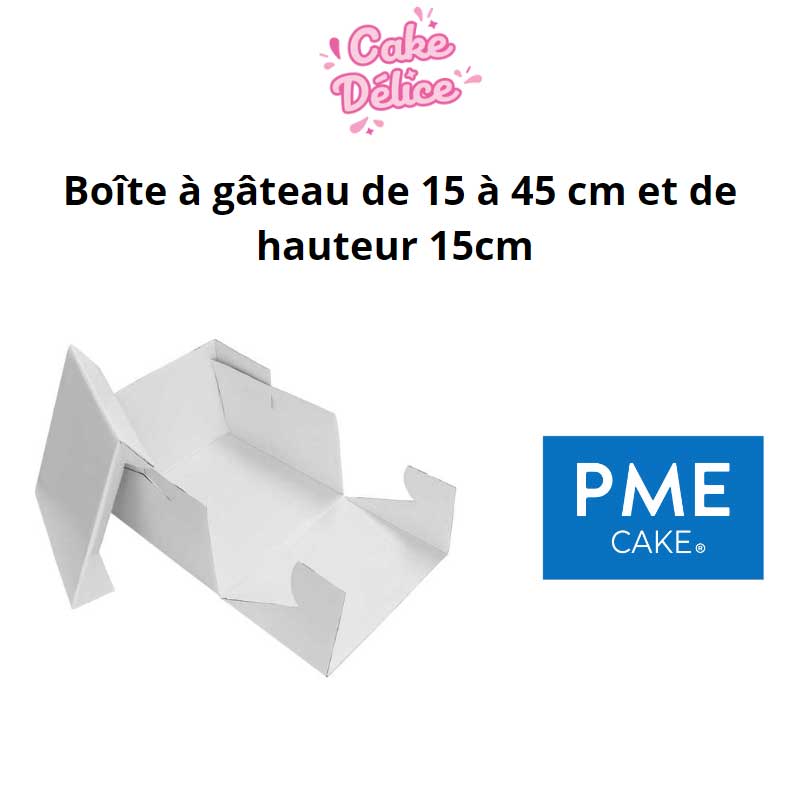 Boîte à gâteau de 15 à 45 cm et de hauteur 15cm PME dès 5,79 € | Ca